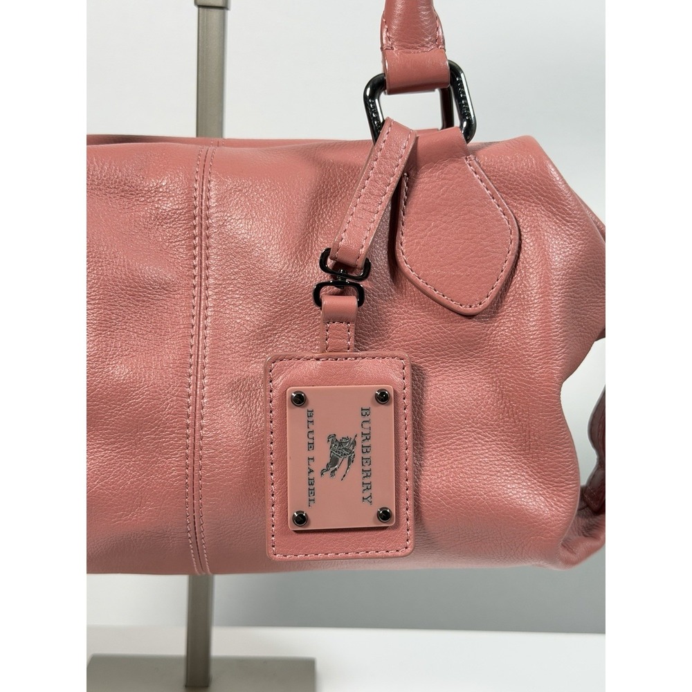 Burberry Blue Label Pink Leather Bag Vintage Fashion Bag 0029 - Picture 2 of 14